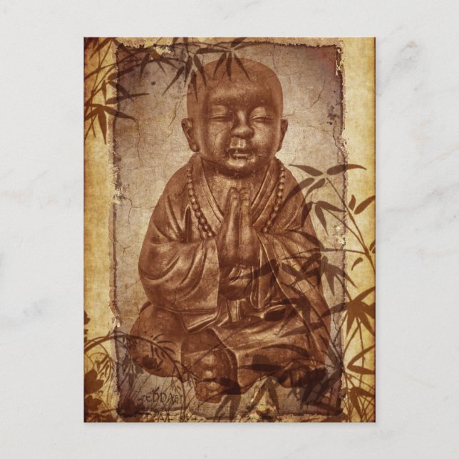 Buddhismus Monk Postkarte (Vorderseite)