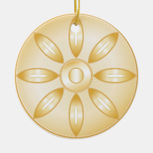 Buddhismus-Symbol Keramik Ornament