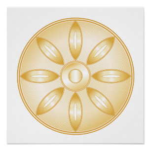 Buddhismus-Symbol Poster
