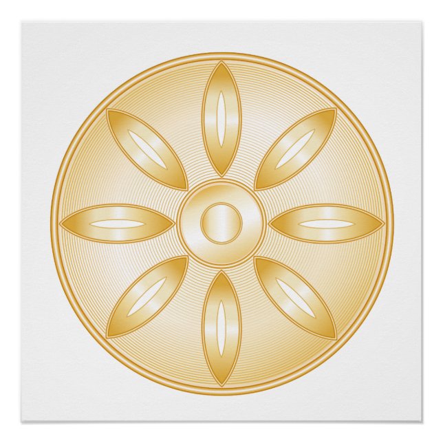 Buddhismus-Symbol Poster (Vorderseite)