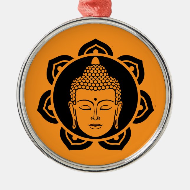 Buddhist Bodhi Day Ornament Aus Metall (Vorne)