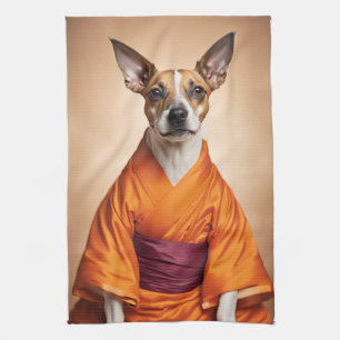 Buddhist Brazilian Terrier Geschirrtuch