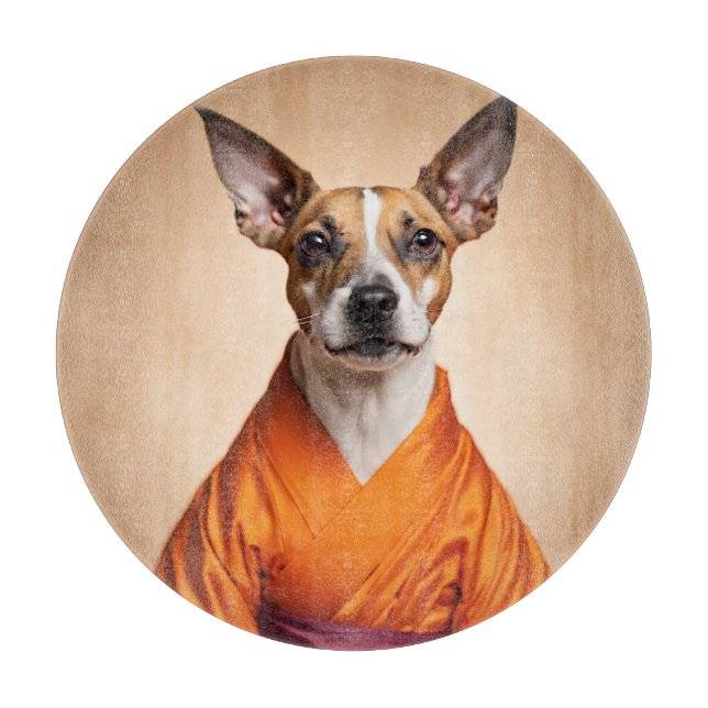 Buddhist Brazilian Terrier Schneidebrett (Vorderseite)