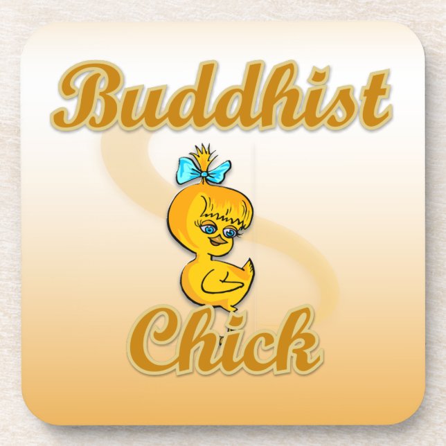 Buddhist Chick Untersetzer (Vorderseite)