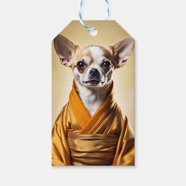 Buddhist Chihuahua Geschenkanhänger (Vorderseite)