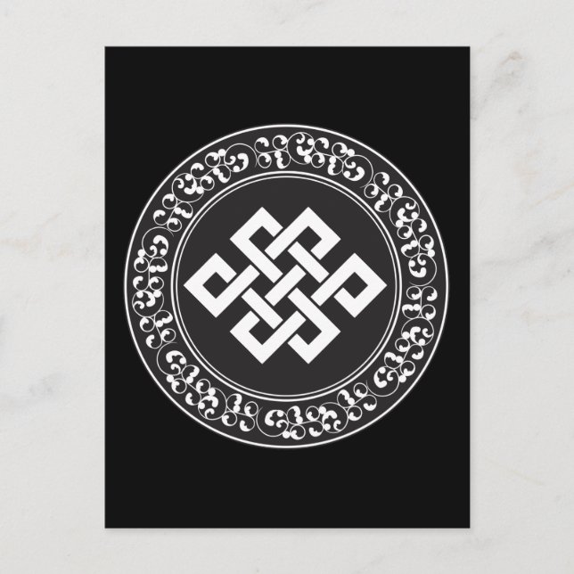Buddhist Endless Knot Postkarte (Vorderseite)