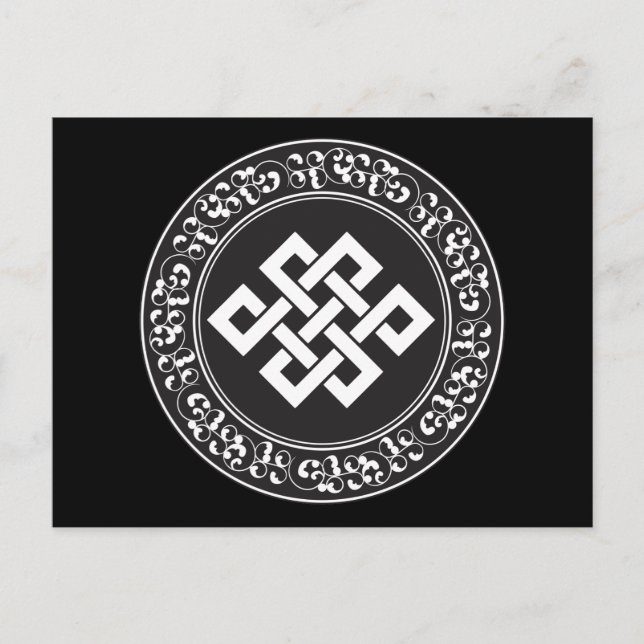 Buddhist Endless Knot Postkarte (Vorderseite)