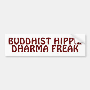 Buddhist Hippie Dharma Freak Autoaufkleber