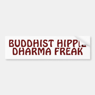 Buddhist Hippie Dharma Freak Autoaufkleber
