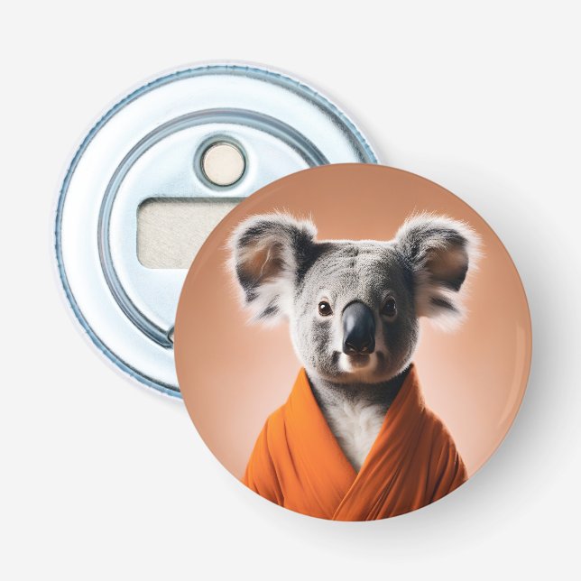 Buddhist Koala Flaschenöffner (Vorderseite)