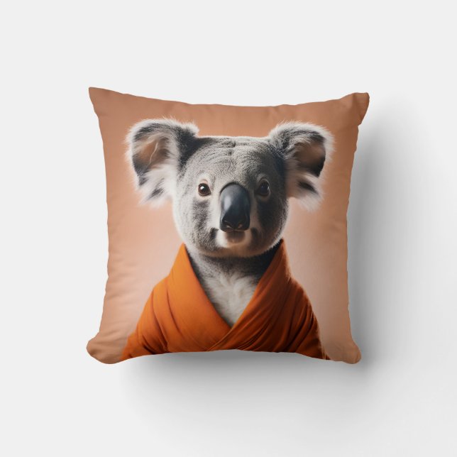 Buddhist Koala Kissen (Vorderseite)