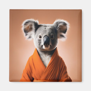 Buddhist Koala Magnet