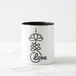 Buddhist Lotus Unalome Symbol/ Liebe Tasse
