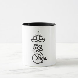 Buddhist Lotus Unalome Symbol/ Yoga Tasse