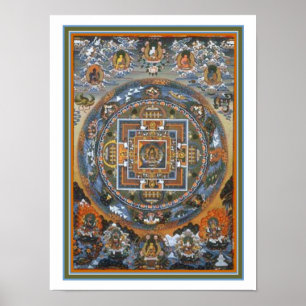 Buddhist Mandala Print 12 x 16 Poster
