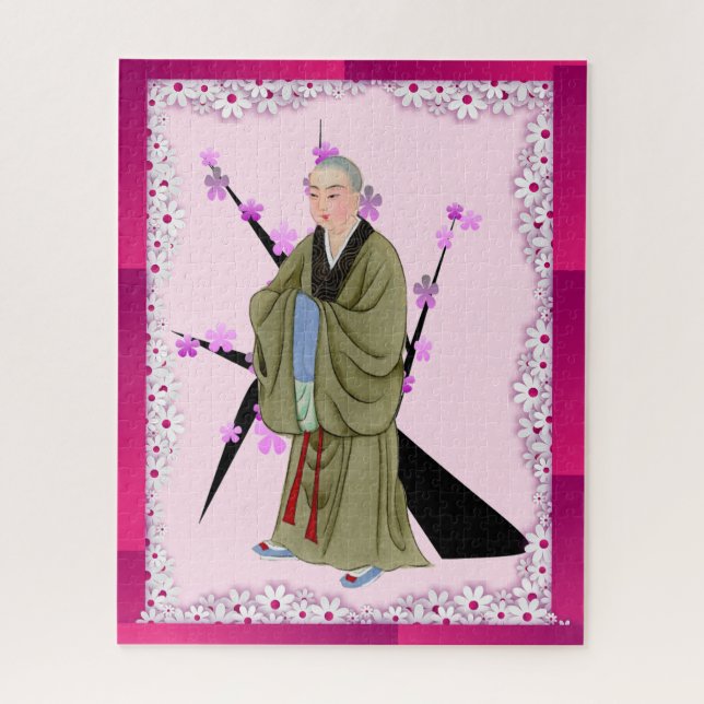 Buddhist Monk Jigsaw Puzzle (Vertikal)