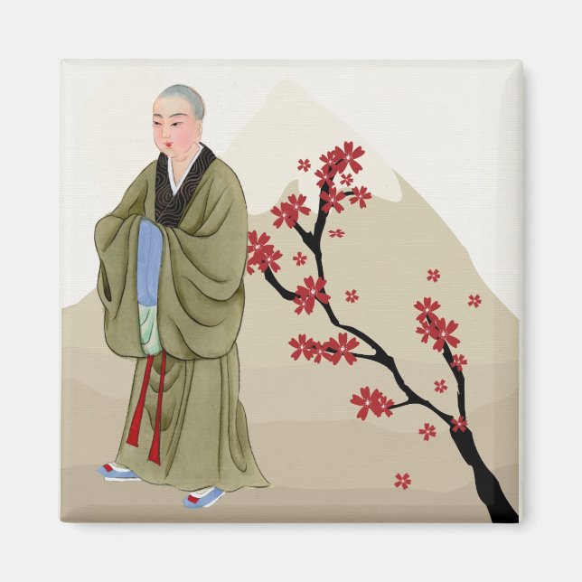 Buddhist Monk Magnet (Vorne)