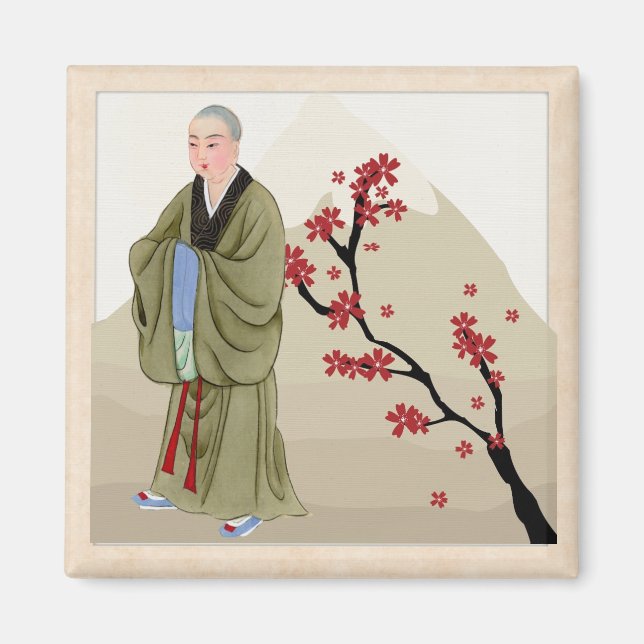 Buddhist Monk Magnet (Vorne)