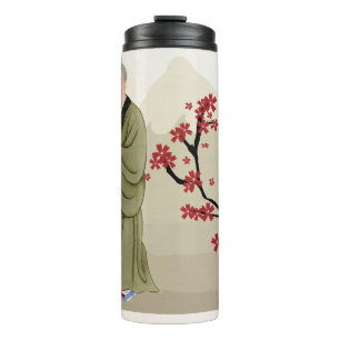 Buddhist Monk Thermal Tumbler Thermosbecher