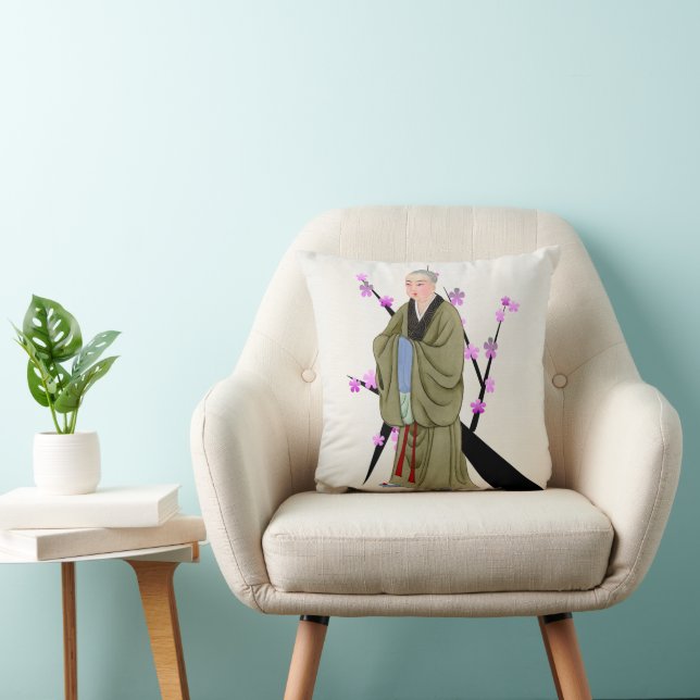 Buddhist Monk Throw Kissen (Stuhl )