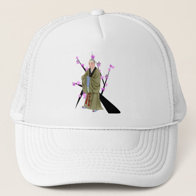 Buddhist Monk Trucker Hat Truckerkappe (Vorderseite)