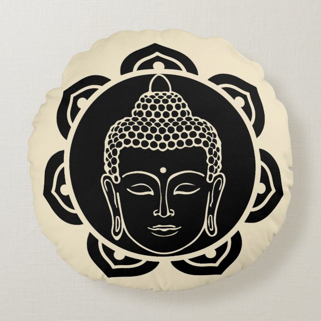 Buddhist Nirvana Day Rundes Kissen (Vorderseite)