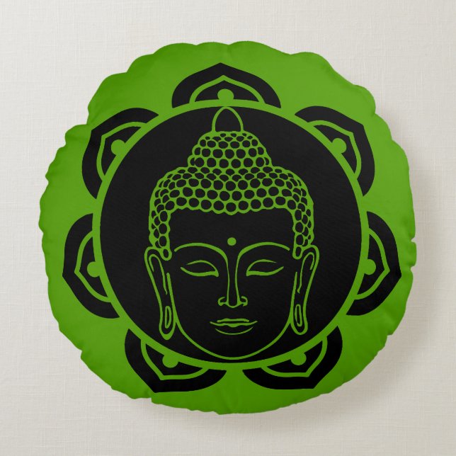 Buddhist Nirvana Day Rundes Kissen (Vorderseite)