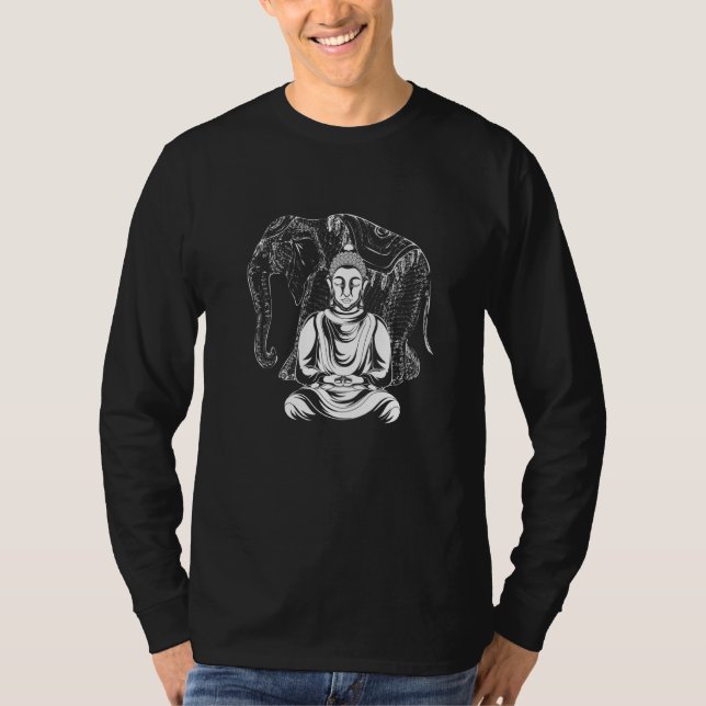 Buddhist Spiritual Meditation Zen Buddhism Elephan T-Shirt (Vorderseite)