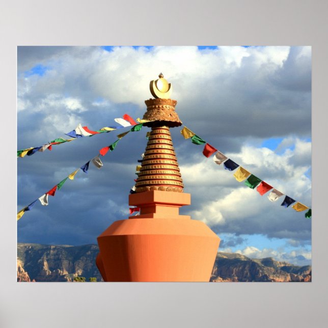 Buddhist Stupa in Sedona, Az Poster (Vorne)