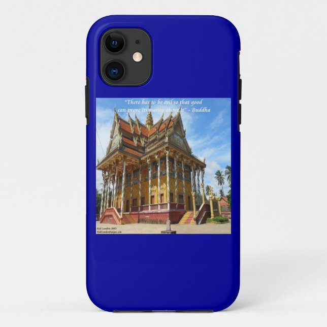 Buddhist Temple & Buddha Proverb iPhone 5/5S Fall Case-Mate iPhone Hülle (Rückseite)