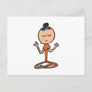 Buddhist vermitteln postkarte