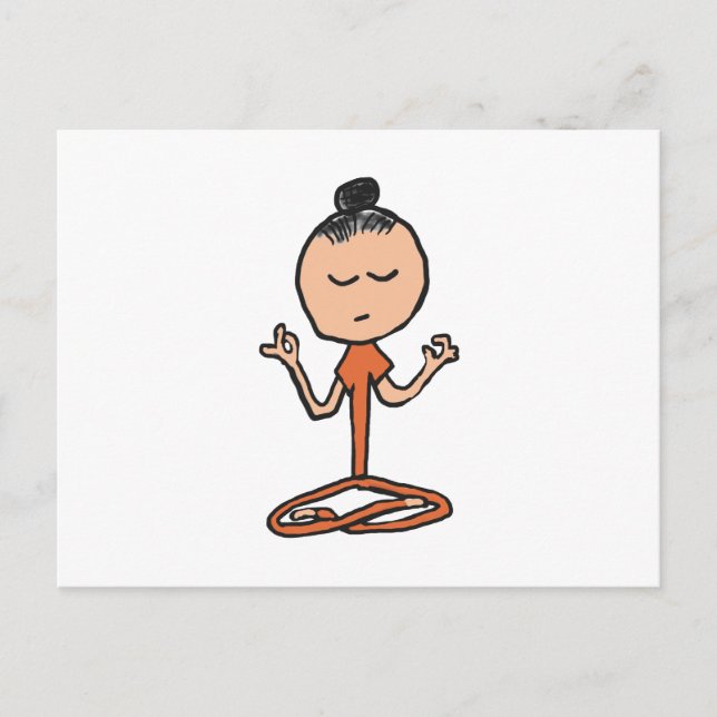Buddhist vermitteln postkarte (Vorderseite)