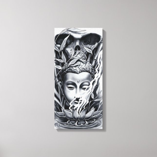 buddhistisch leinwanddruck (Vorderseite)