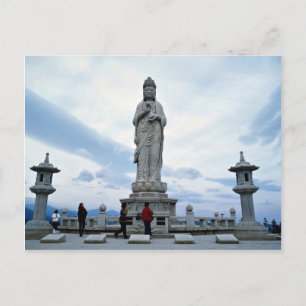 Buddhistische Bildstatue, Naksansa (Tempel) Postkarte