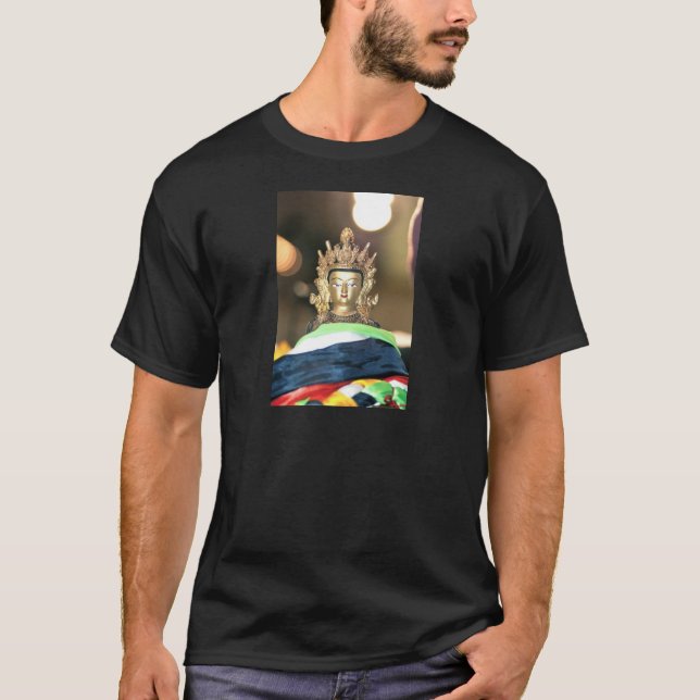 Buddhistische Chenrezig Statue T-Shirt (Vorderseite)