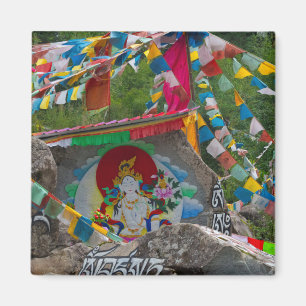 Buddhistische Felsmalerei Magnet