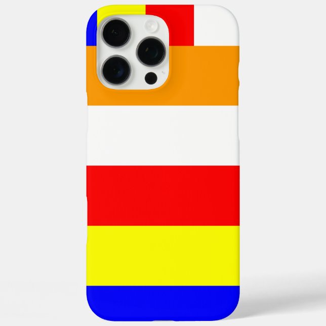 Buddhistische Flagge Case-Mate iPhone Hülle (Rückseite)