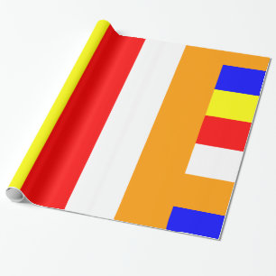 Buddhistische Flagge Geschenkpapier