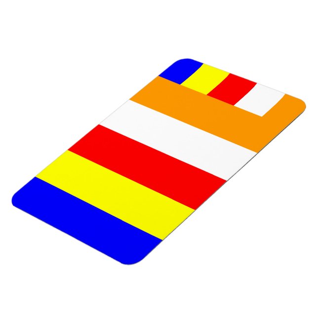 Buddhistische Flagge Magnet (Linke Seite)