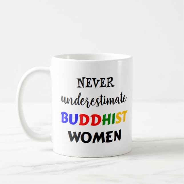 buddhistische Frauen Kaffeetasse (Links)