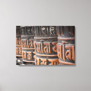Buddhistische Gebetsräder Leinwand