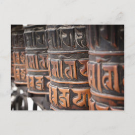 Buddhistische Gebetsräder Postkarte
