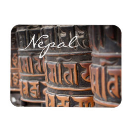 Buddhistische Gebetsräder rechteckigen Textmagnete Magnet