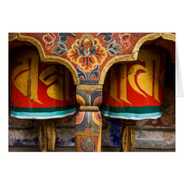 Buddhistische Gebetsrolle, Bhutan (Vorderseite (Horizontal))