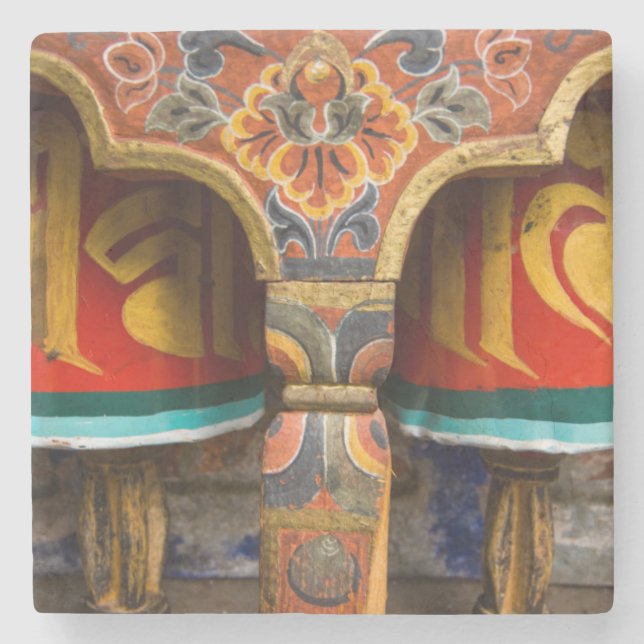 Buddhistische Gebetsrolle, Bhutan Steinuntersetzer (Vorderseite)
