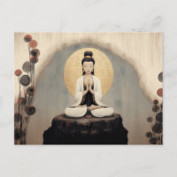 Buddhistische Göttin Quan Yin Minimalistische Kuns