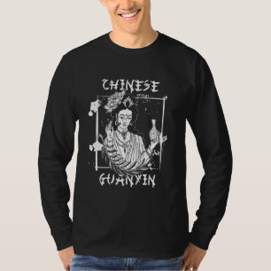 Buddhistische Guanyin asiatische Meditation Chines T-Shirt