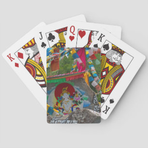 Buddhistische Malerei auf Felsen Spielkarten