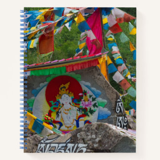 Buddhistische Malerei auf Steinen Notizbuch
