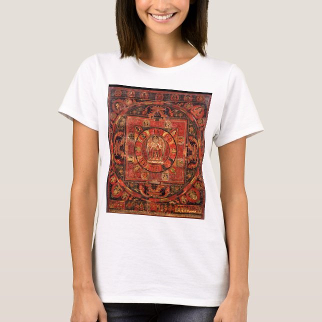 Buddhistische Mandala des Mitleids T-Shirt (Vorderseite)
